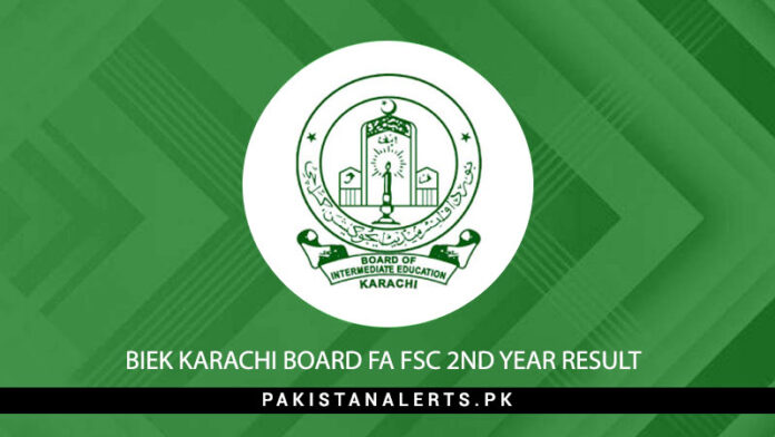 2nd Year Result 2024 BIEK Karachi Board FA FSC