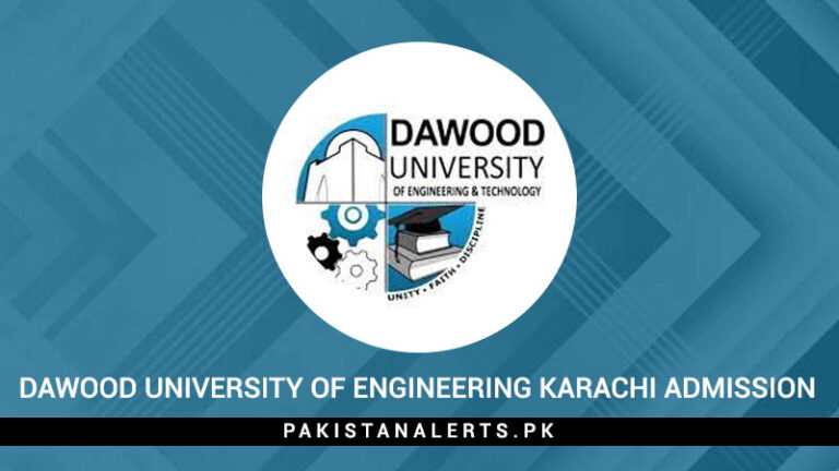 Dawood University Of Engineering Karachi Admission 2023