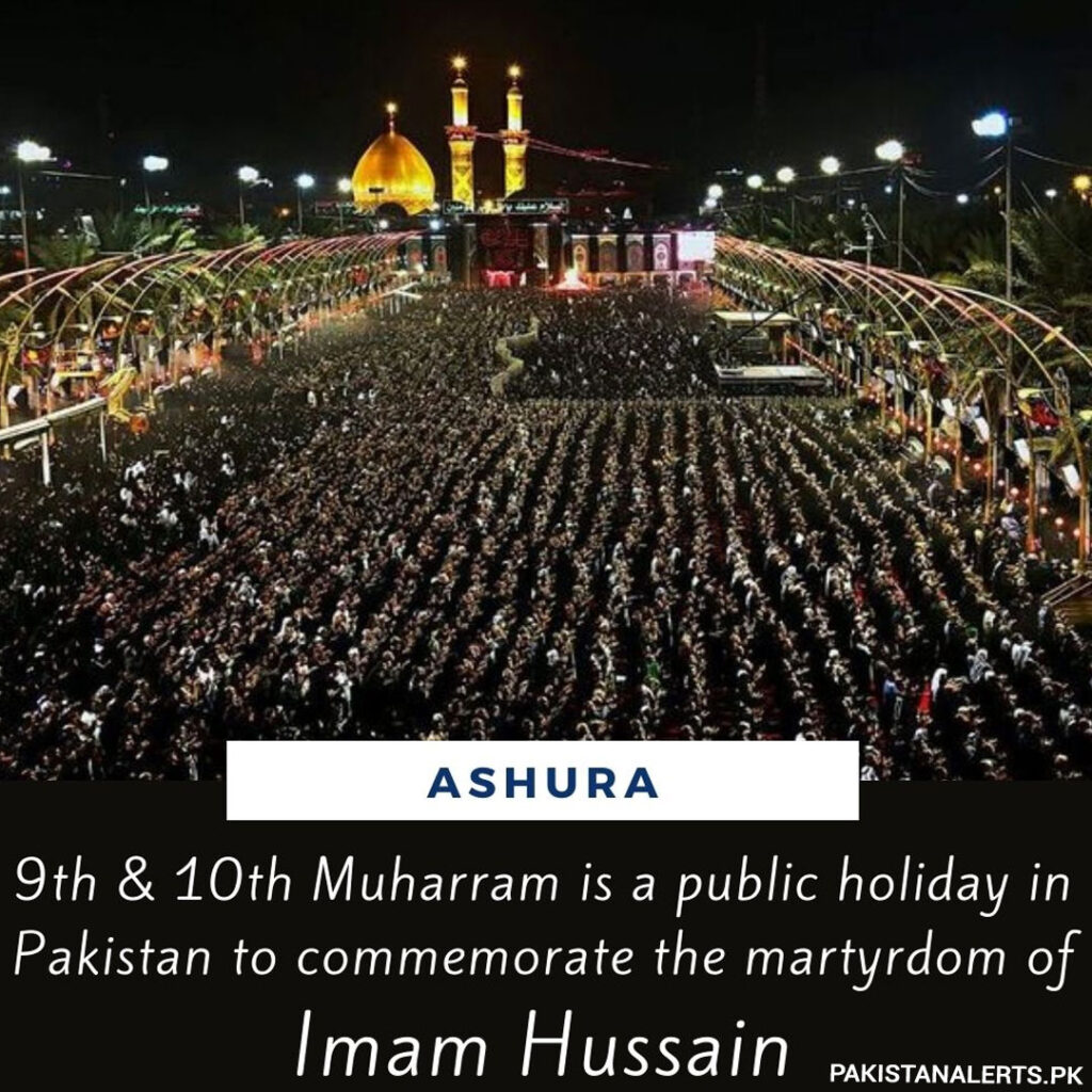 9th and 10th Muharram 2023 In Pakistan Date