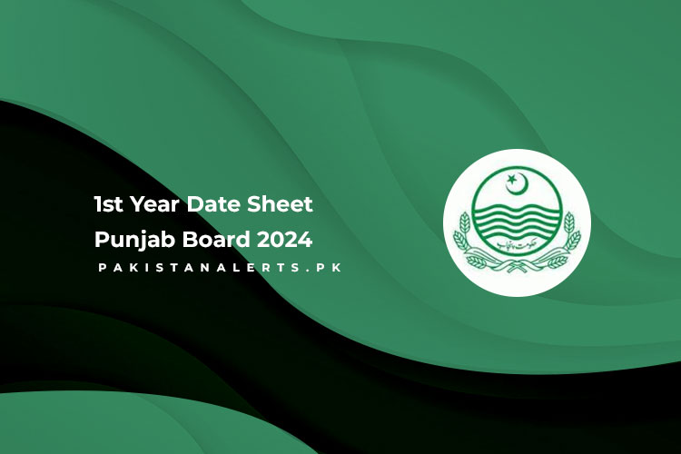 1st Year Date Sheet Punjab Board 2024