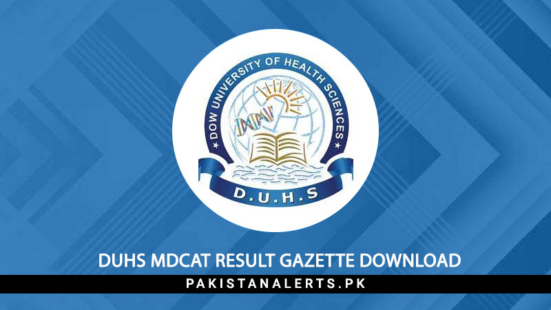 DUHS-MDCAT-Result-Gazette-Download