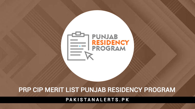 PRP-CIP-Merit-List-Punjab-Residency-Program