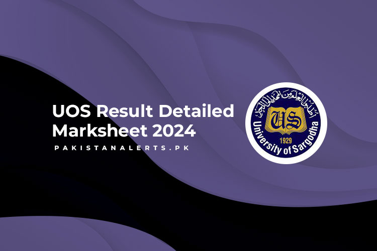 UOS Result Detailed Marksheet 2024 