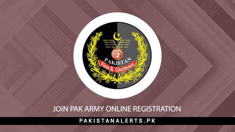 Join Pak Army Online Registration