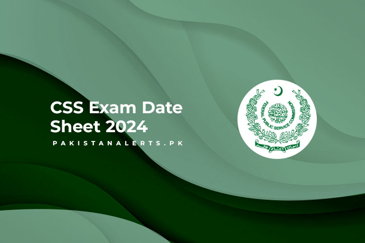 CSS Exam Date Sheet 2024