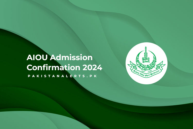 AIOU Admission Confirmation 2024 