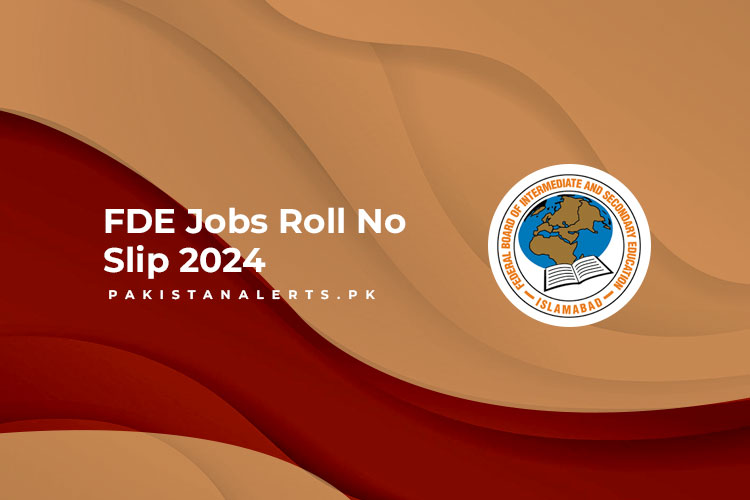 FDE Jobs Roll No Slip 2024 