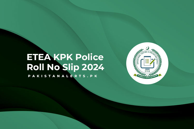 ETEA KPK Police Roll No Slip 2024