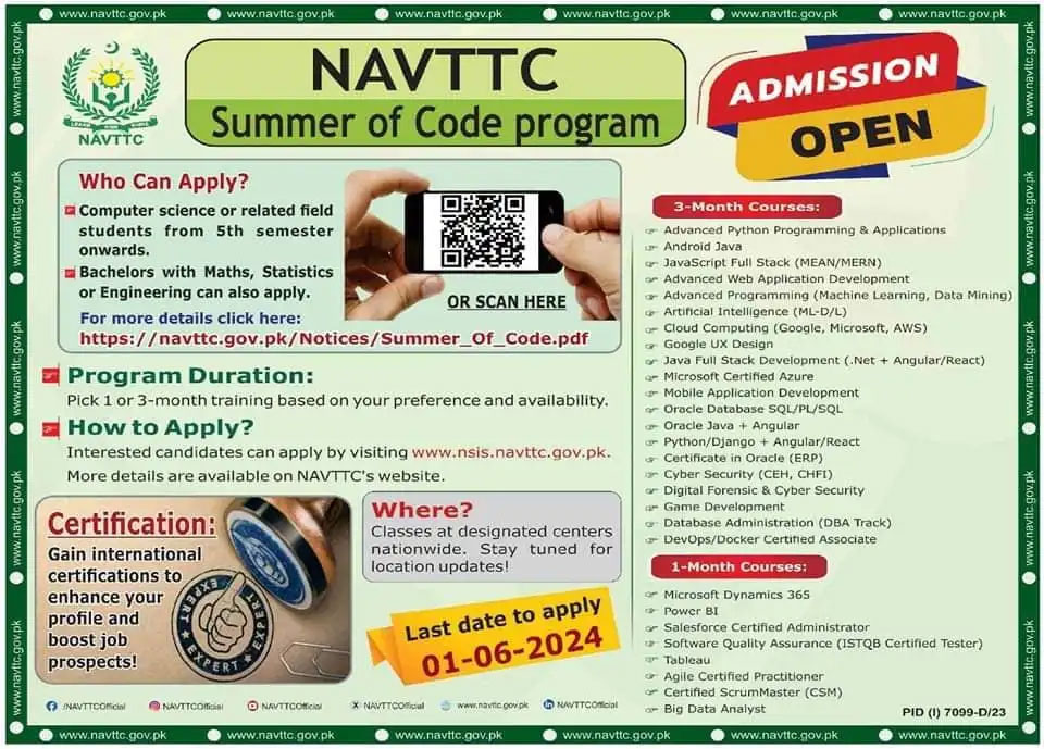 NAVTTC Free Courses