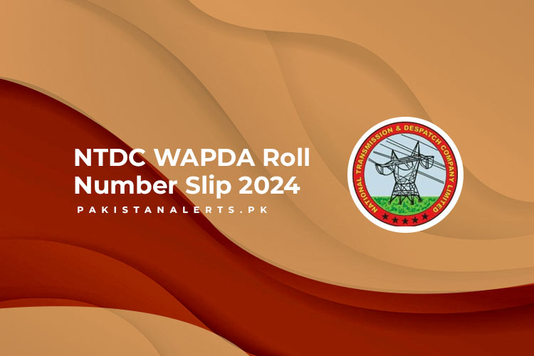 NTDC WAPDA Roll Number Slip 2024