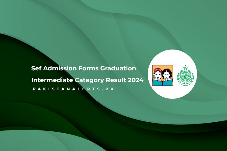 Sef Admission Forms Graduation Intermediate Category Result 2024